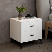Small Storage Cabinet, Rock Board Mini Solid Wood Bedside Cabinet