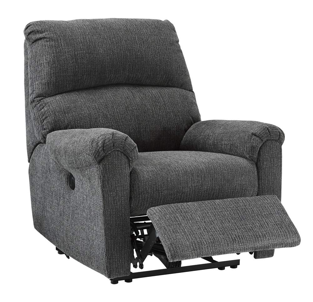 McTeer Casual Chenille Power Recliner Chair, Gray