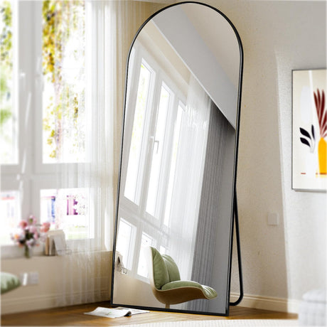 71"x26" Arch Full Length Mirror, Wall Mirror Floor Mirror with Stand Hanging or Leaning,