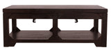 Rogness Rustic Rectangular Lift Top Coffee Table, Distressed Dark Brown