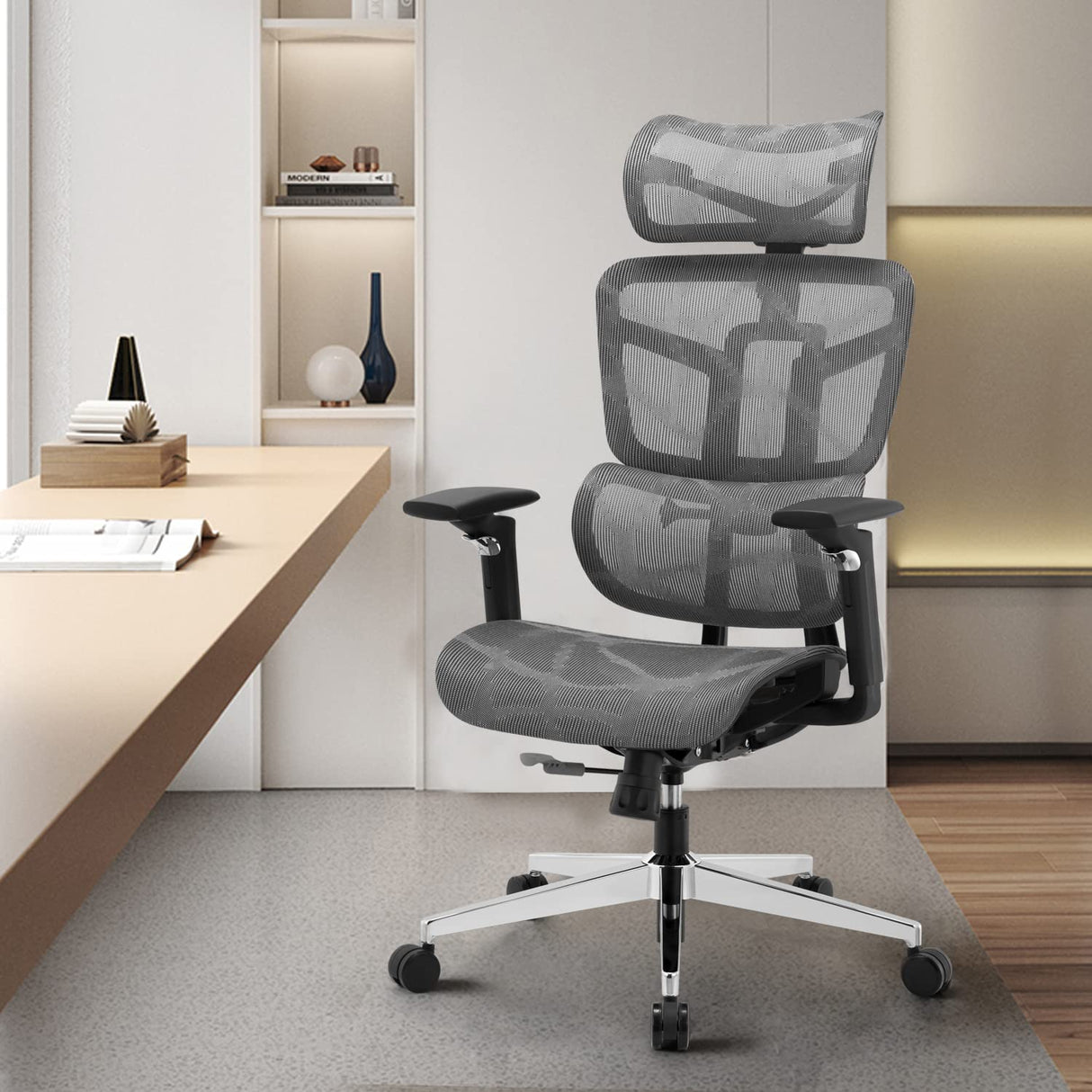 Ergonomic Office Chair High Back Home Office Desk Chairs, Adjustable Back