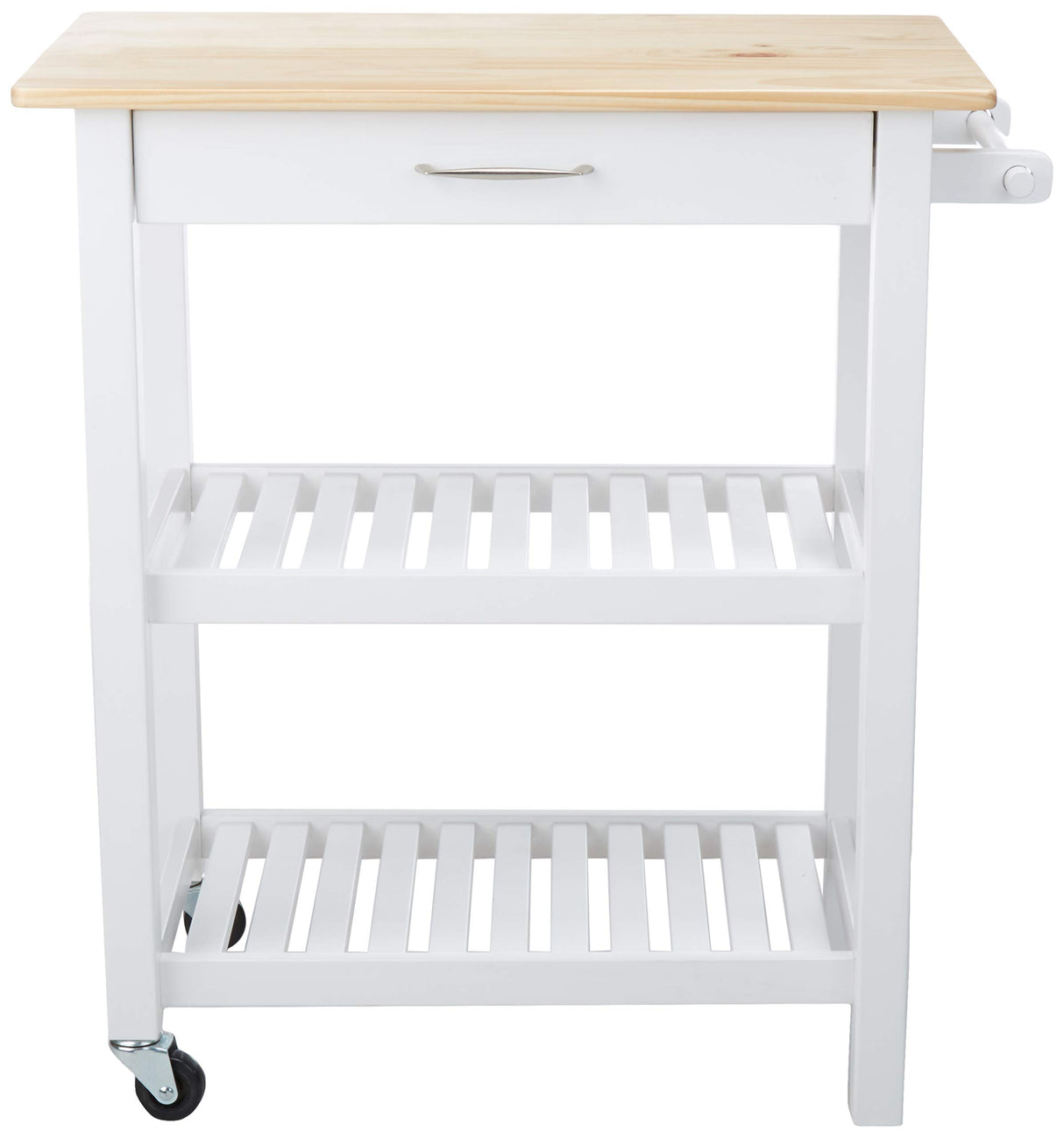 2 shelves Kitchen Island Cart with Storage