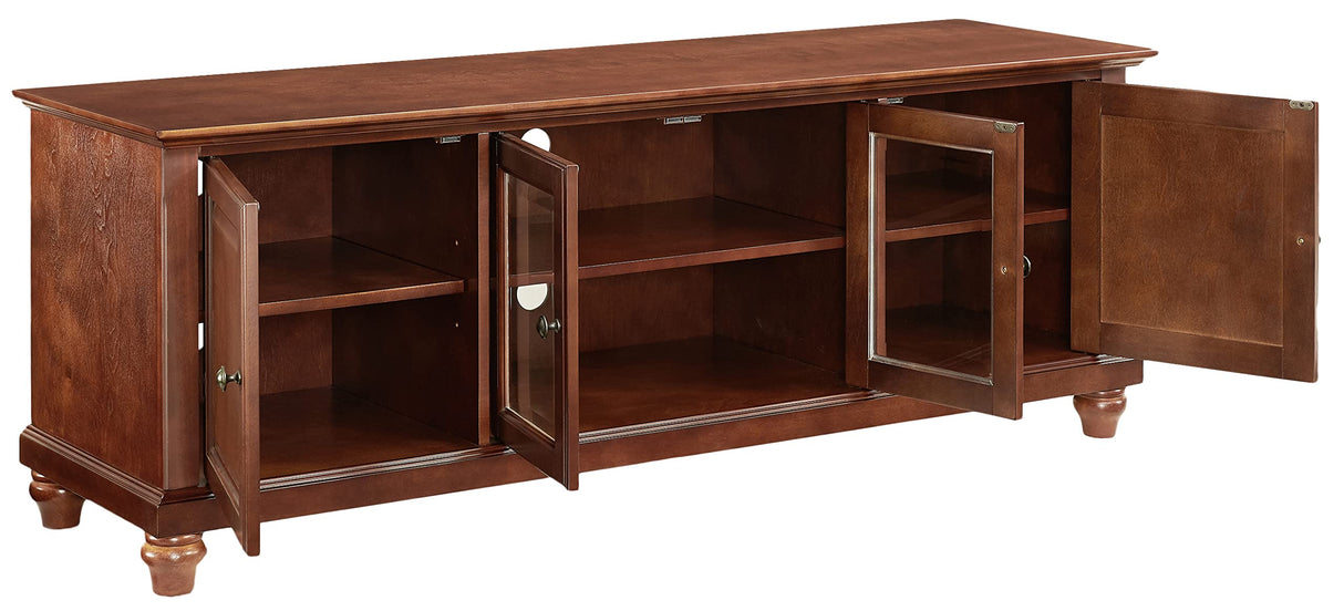 Cambridge 60-inch Low-Profile TV Stand, Vintage Mahogany