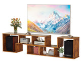 Under TV Stand, 2 Piece Cube Bookshelf Free Combination Console