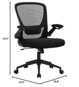 Ergonomic Desk Modern Rolling Executive Mesh Chair with Lumbar Support