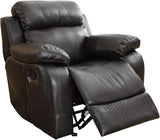 Marille Collection Glider Reclining Chair, 1 Seater, Black