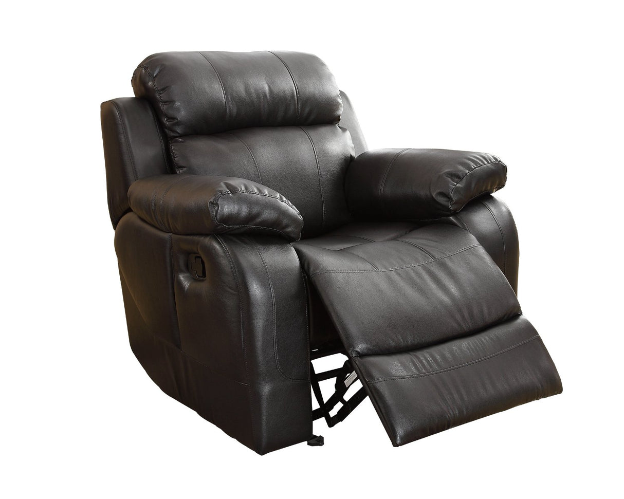 Marille Collection Glider Reclining Chair, 1 Seater, Black