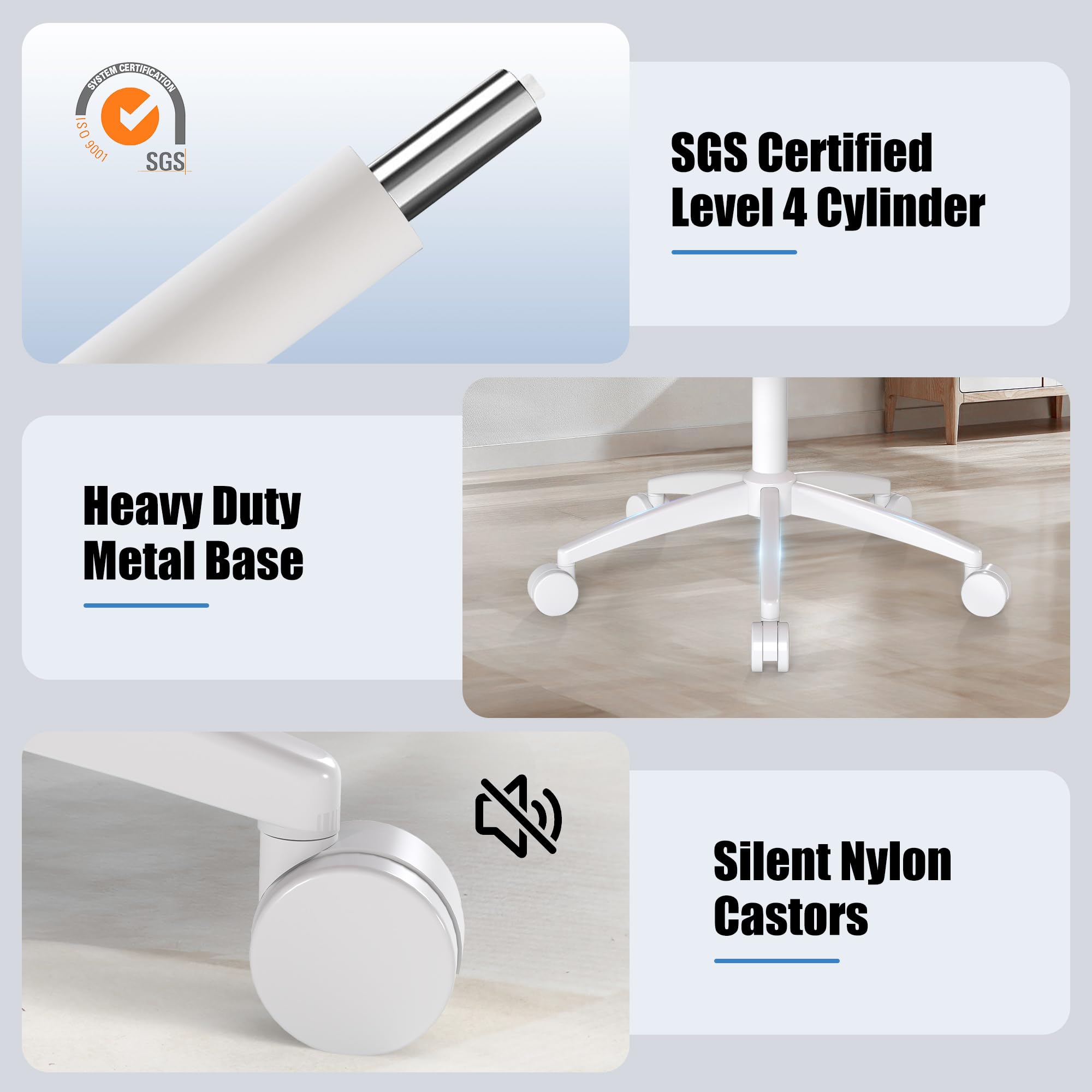 Ergonomic Office Chair with Adjustable Lumbar Support and 3D Arms