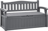 80 Gallon Storage Bench Outdoor Indoor, Durable All-Weather Seating with Hidden Storage
