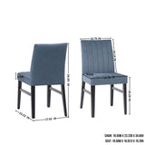 Walton 5-Piece Round Dining Set - Blue