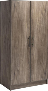 Elite 32" Storage Cabinet Closet, Black Storage Cabinet, Linen Cabinet