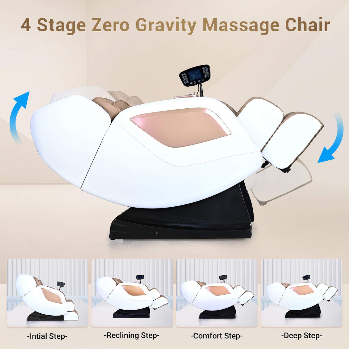 Massage Chair Full Body with Heat, Full Body Zero Gravity Shiatsu Massage Chair