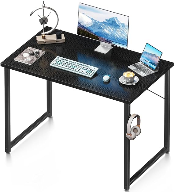 Coleshome 40 Inch Computer Desk, Modern Simple Style Desk for Home Office, Study Student Writing Desk, Vintage