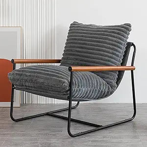 Accent Chair, Sherpa Arm Chair for Living Room, Mid Century Modern Accent Chairs
