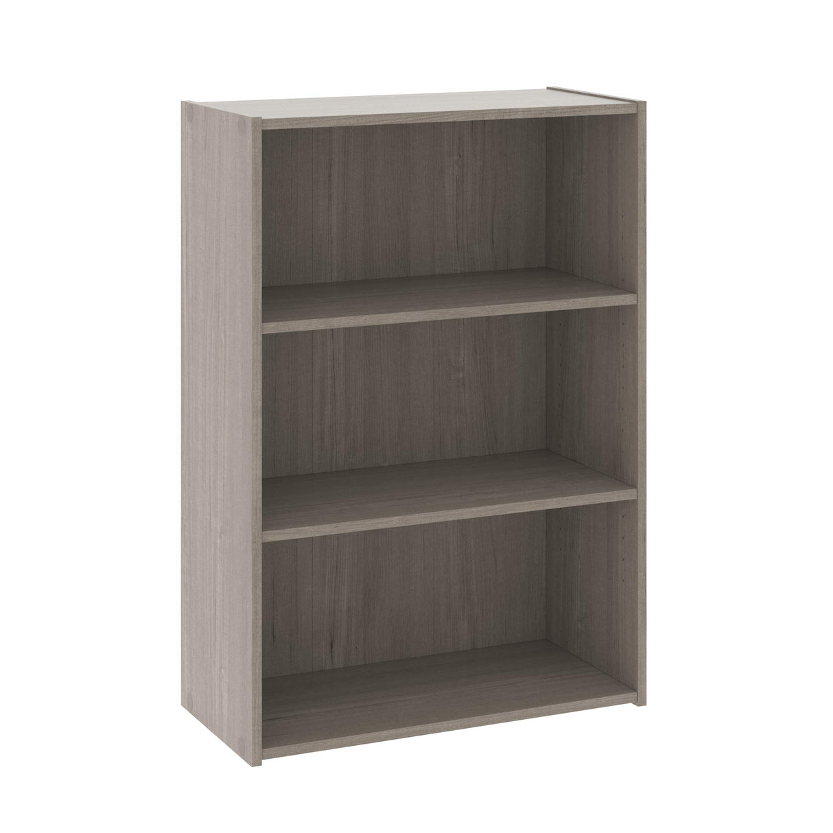 Beginnings Small 3-Shelf Bookcase/Book Shelf, Silver Sycamore Finish