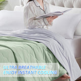 Cooling Comforter King - Lightweight Cooling Blanket for Hot Sleepers Quickly Cool Down