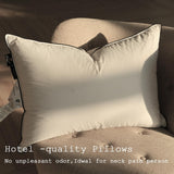 Luxury High Fill Power Down Pillow 700Fill， Breathable Cotton Shell
