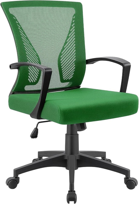 Office Chair Home Office Desk Chair Mid Back Mesh Desk Chair Ergonomic Lumbar