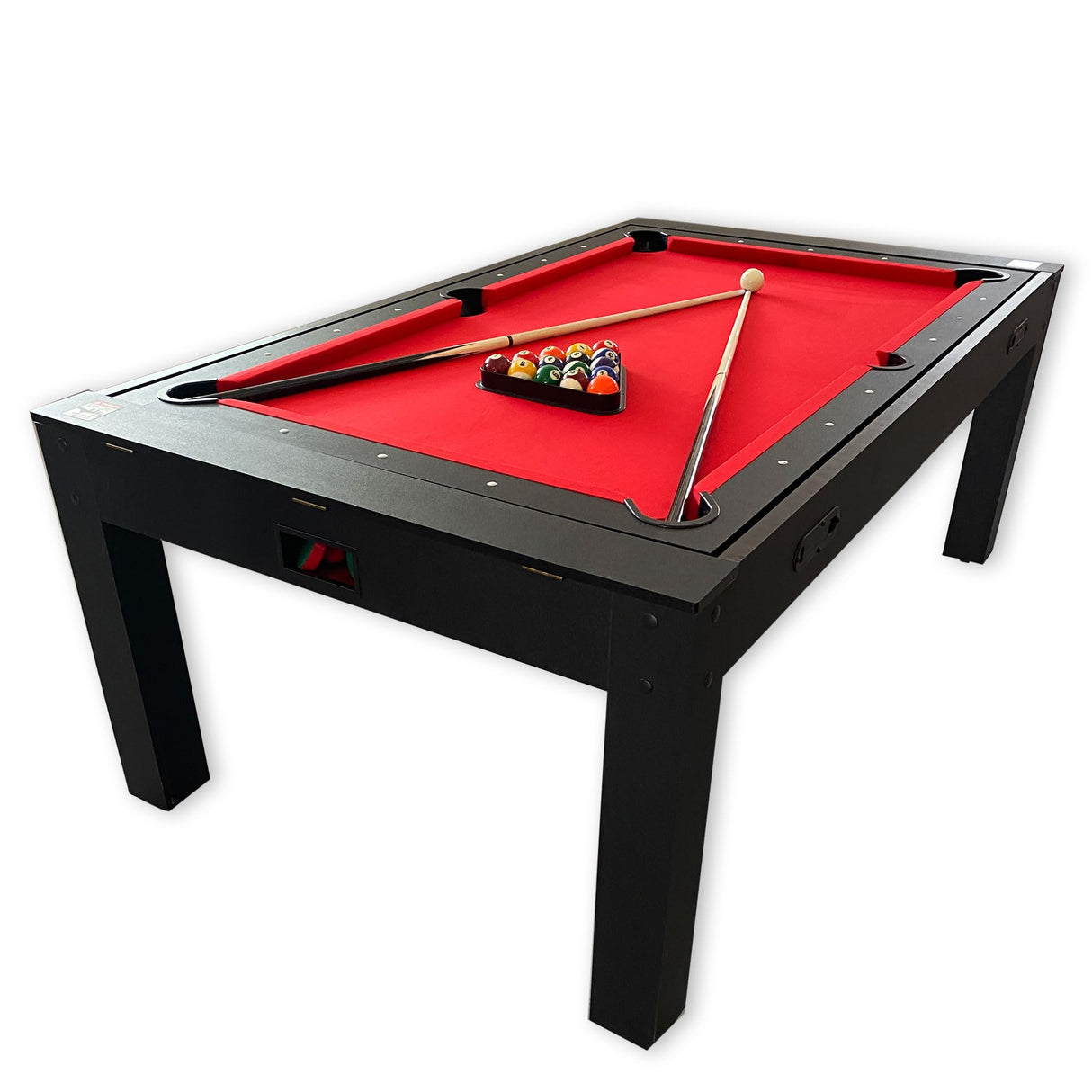 7 FT Multi Games Pool Table Red Air Hockey + Table Tennis + Table Top – Strike