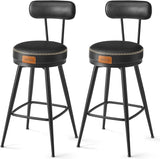 EKHO Collection - Bar Stools Set of 2, Counter Height Swivel Bar Stools