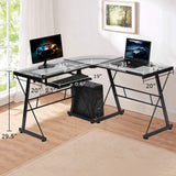 Computer Desk Gaming Desk L Shaped Corner Desk Home Office Writing