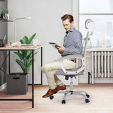 Ergonomic High Back Mesh Lumbar Adjustable Height Rolling Swivel Computer Task Home