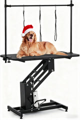 43.3" Hydraulic Dog Grooming Table - Heavy Duty 350lbs Capacity with Adjustable Arm