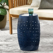 Lilac 12 Side Table with Lace-Cut Design