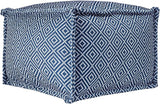 Aztec Print Indoor/Outdoor Ottoman Pouf