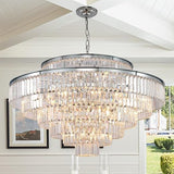 Large Crystal Chandeliers Gold Chandelier Luxury Pendant Ceiling Lights Fixture Hanging