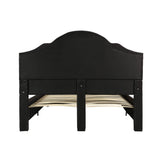 Gentry Queen-Size Bed Frame Fully-Upholstered Button-Tufted Black