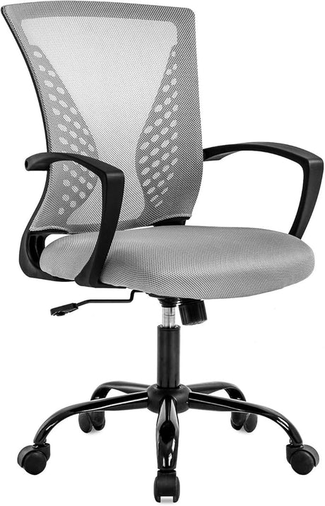 Chair Ergonomic Desk Chair Mesh Computer Chair with Lumbar Support Armrest Mid Back