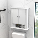 Wall Mounted Bathroom Medicine Cabinet with 2 Doors, Hanging Bathroom Wall Cabinet