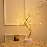 Tabletop Bonsai Tree Lights, DIY LED Artificial Tree Lamp,Battery/USB Operated Night