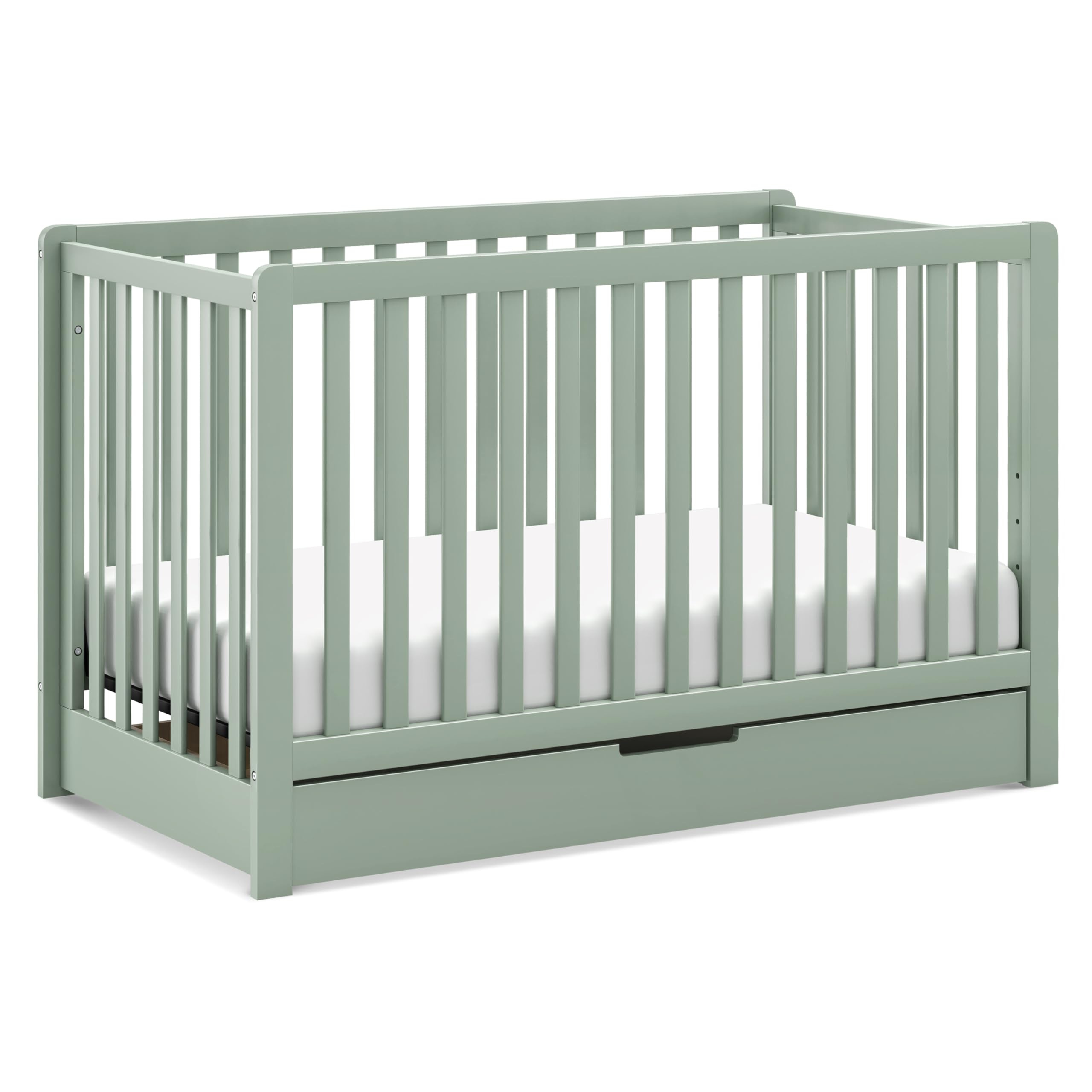 Colby 4-in-1 Convertible Crib with Trundle Drawer – Greenguard Gold Certified