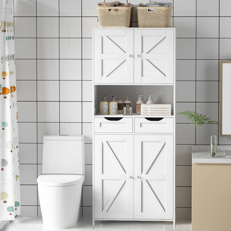 67” Bathroom Storage Cabinet Tall Storage Cabinet