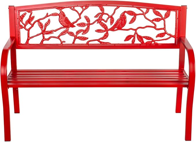Mermaid Garden Bench for Outdoors | Outdoor Benches Weatherproof | Metal Bench