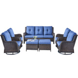 BM315923 4 Piece Outdoor Sectional Sofa, Chaise, Storage Table, Throw Pillows