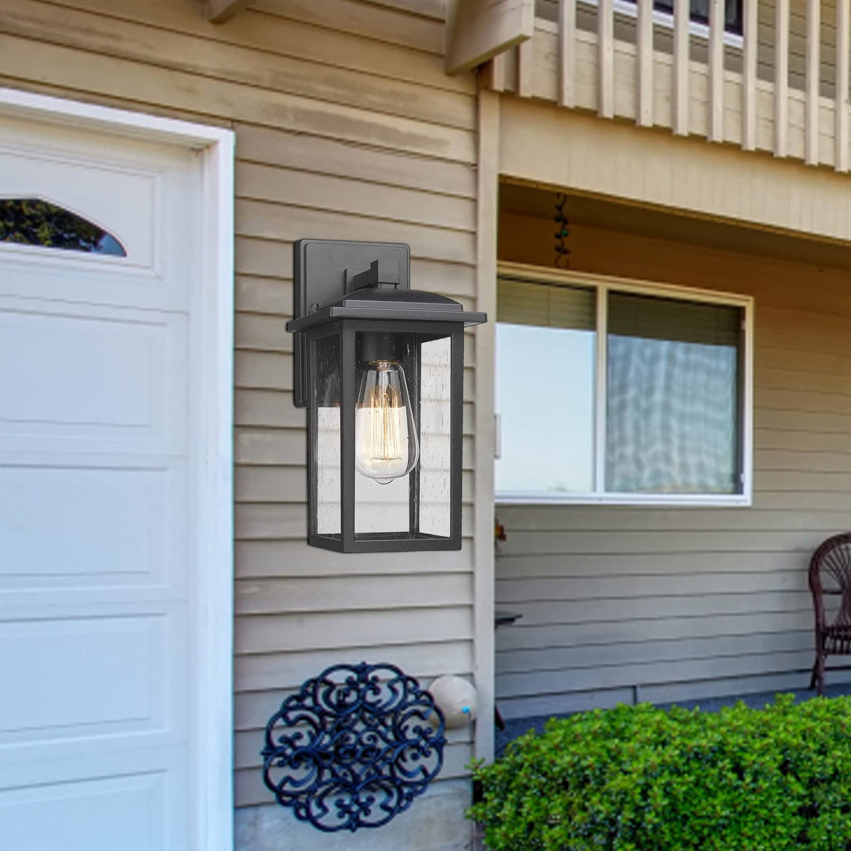 Outdoor Wall Sconces 2 Pack, Exterior Light Lantern Fixtures