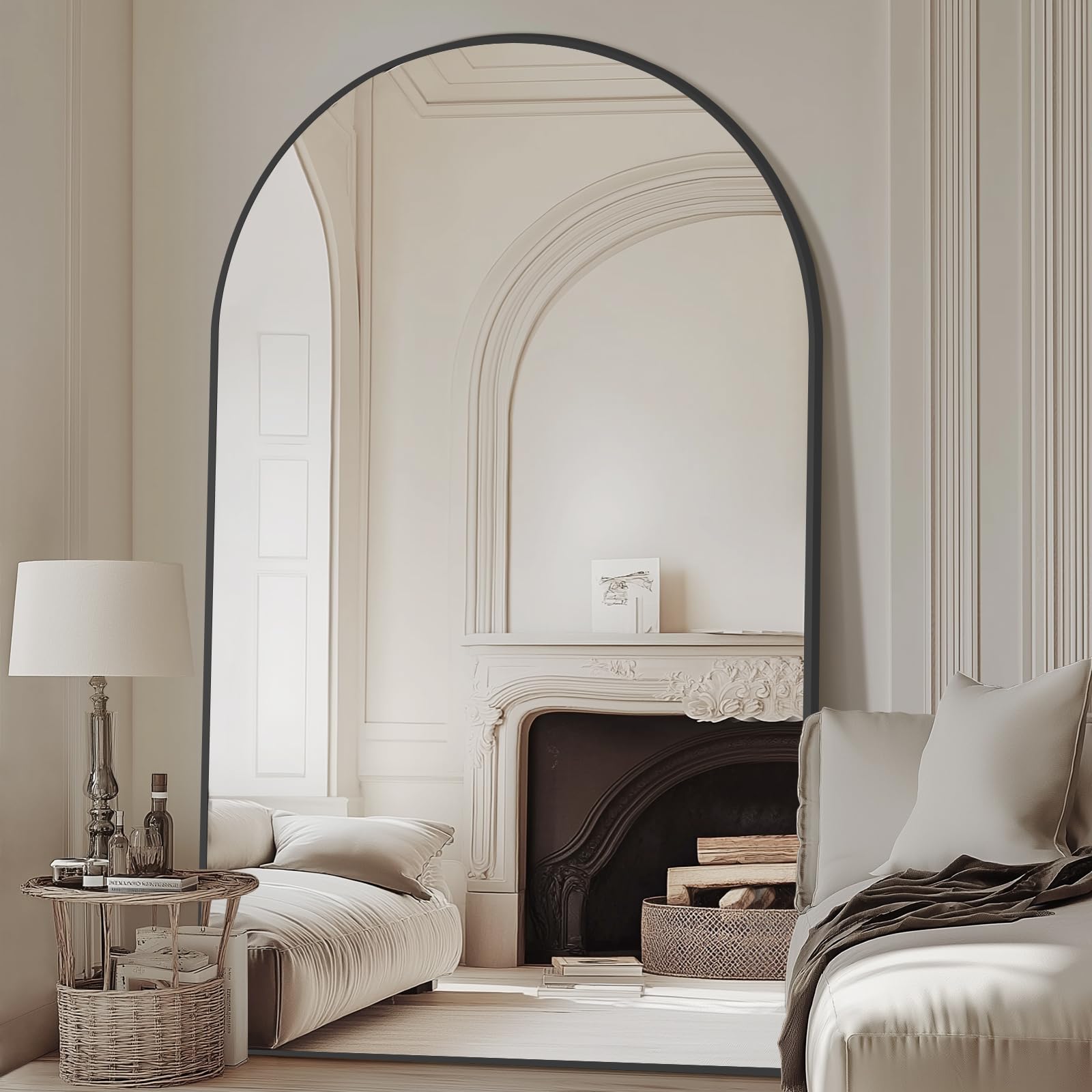 Arched Full Length Mirror,  Oversized Floor Mirror