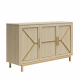 Neely Wide Accent Cabinet with 3 Doors and 2 Storage Shelves