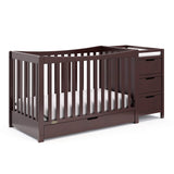 4-In-1 Convertible Crib & Changer With Drawer (Espresso) – GREENGUARD Gold Certified,