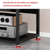 Media Cabinet Stand Audio/Video Component Cabinet Stereo Rack Audio Tower