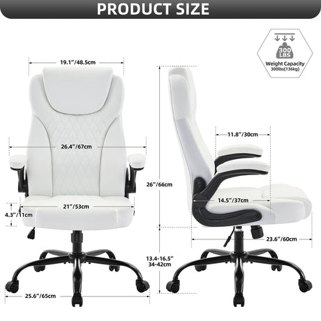 Office Chair, Executive Leather Chair Home Office Desk Chairs