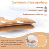 Leather Mid-Back Office Chair with Golden Legs - Camel