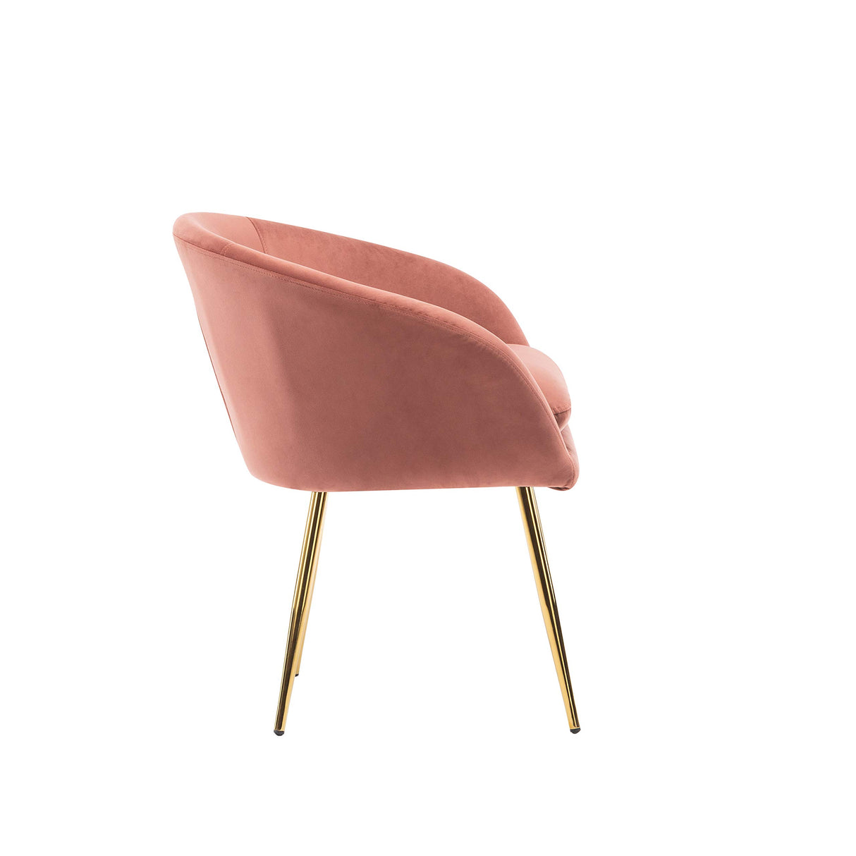 Lakia Dining Chairs with Luxurious Velvet Upholstery, Stylish Gold Metal Legs,