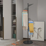Metal Scarf Rack, Freestanding Spiral Scarf Holder Commercial Hijab Organizer Belt Pants Hanger