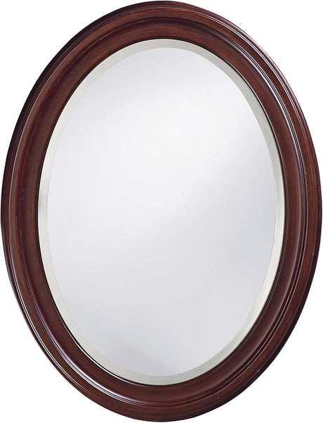 Rectangular Oil Rubbed Bronze Wall Mirror, Rectangle Hanging Wood Framed Vanity