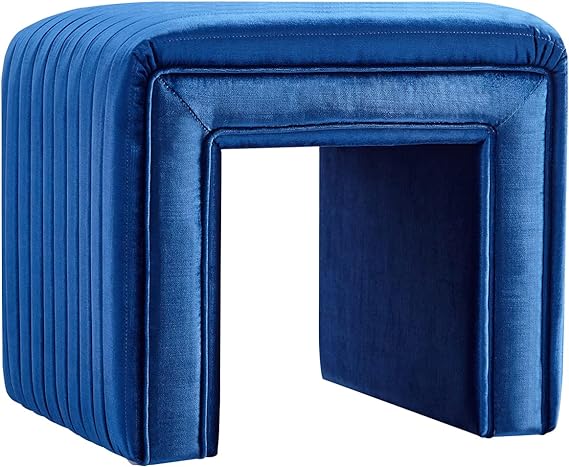 Vanity Stool Chair,Modern Boucle Ottoman Foot Stool