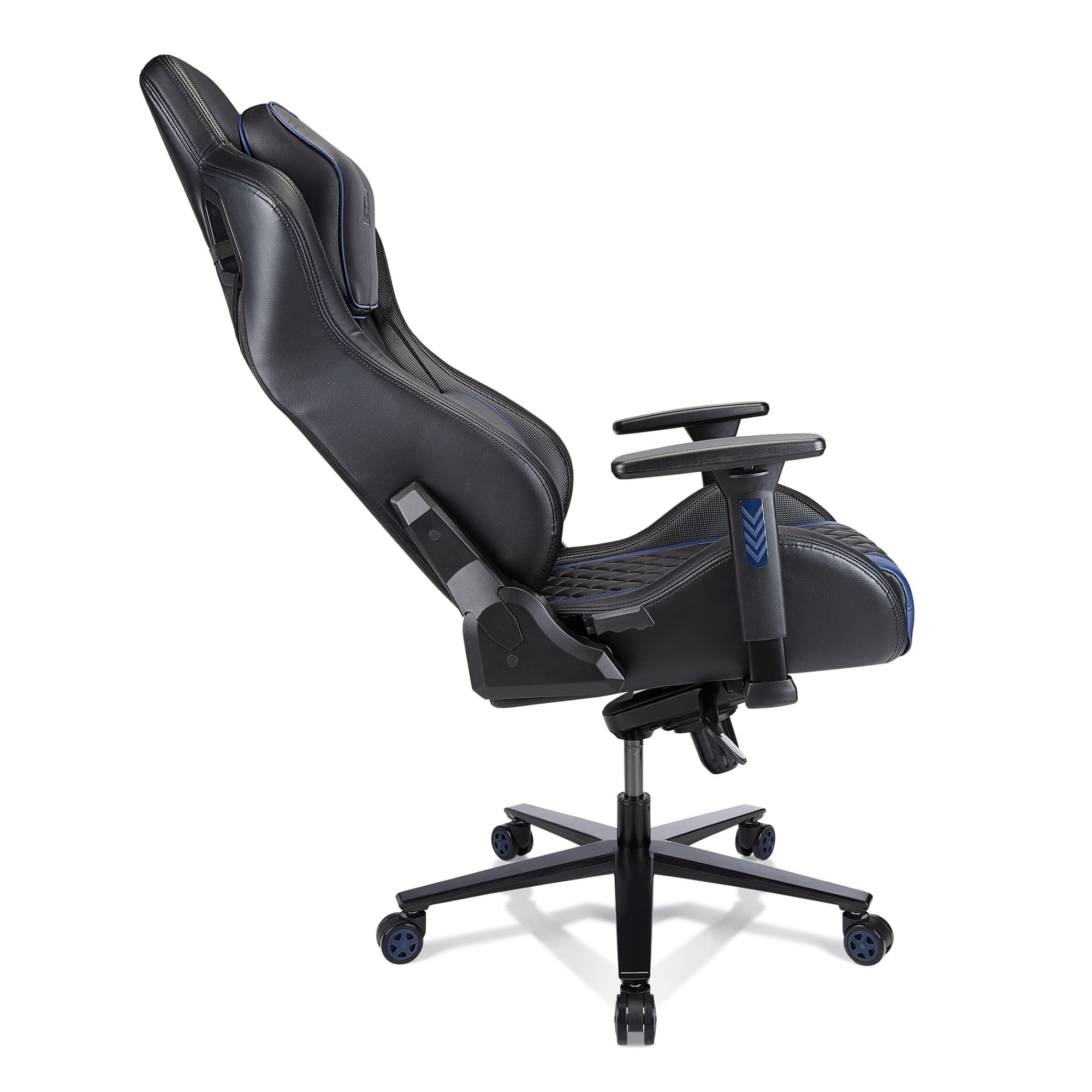 Davanti Vegan Leather High-Back Gaming Office Chair - Black/Blue